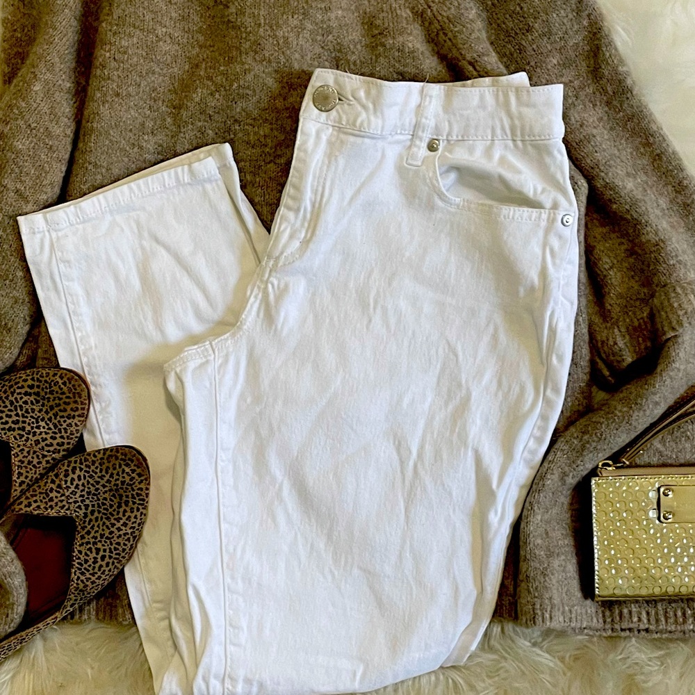 White denim pants Crown & Ivy Size 10